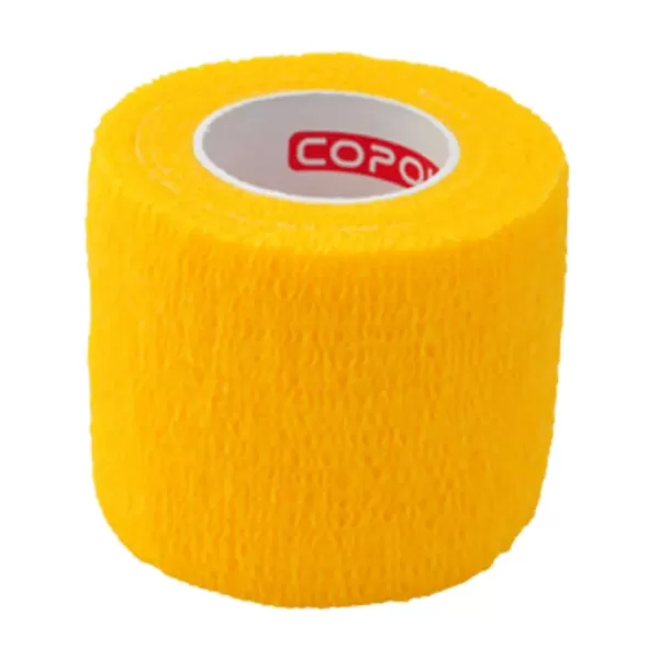 Elastīgā pašlīpošā saite COPOLY 5 cm*4.5 m (50 mm) dzeltena 1 gab.