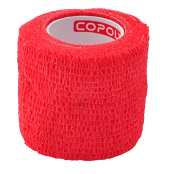 Elastīgā pašlīpošā saite COPOLY 5 cm*4.5 m (50 mm) sarkana 1 gab.