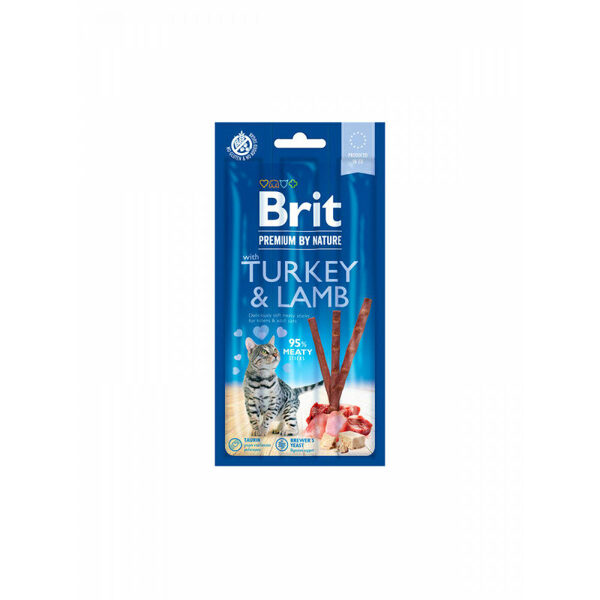 Brit Premium Cat Turkey & Lamb 3gab. kārums kaķiem