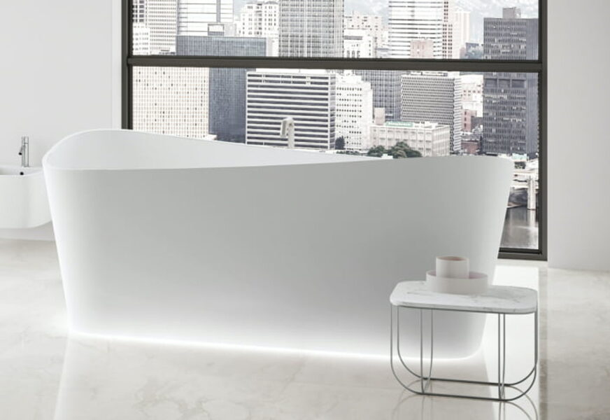 EXPO Novellini INFINITIVE freestanding bathtub 1700x750mm, CORDA exterior