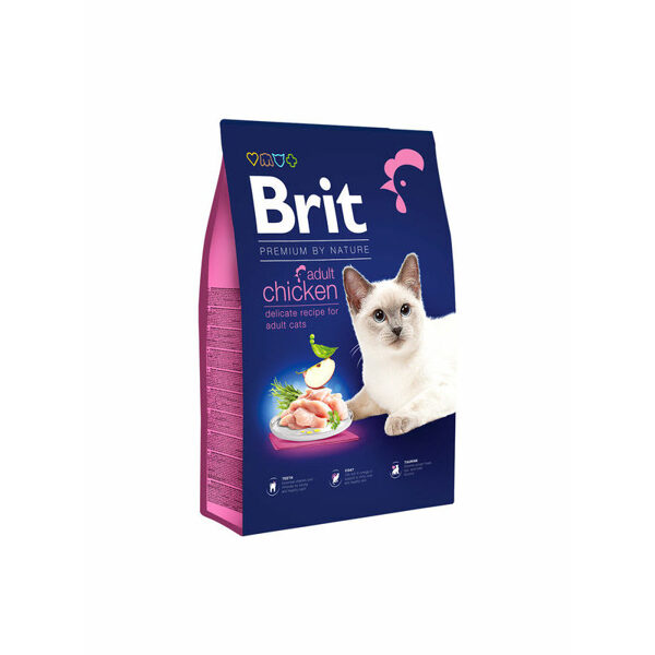 BRIT PREMIUM Cat Adult Chicken 1,5 kg barība kaķiem