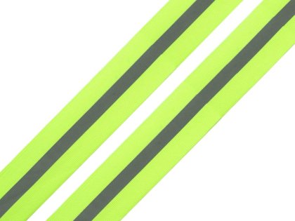Reflective webbing tape width 30mm on fabric