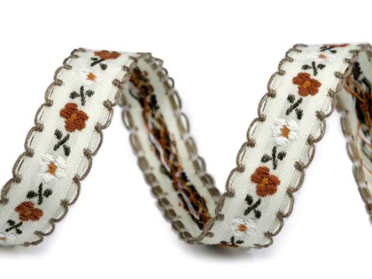 Poliestera lenta Jacquard Ribbon 17mm