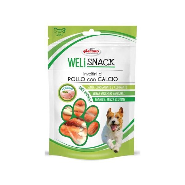 WELISNACK cāļu vraps ar kalciju 75g papildbarība suņiem