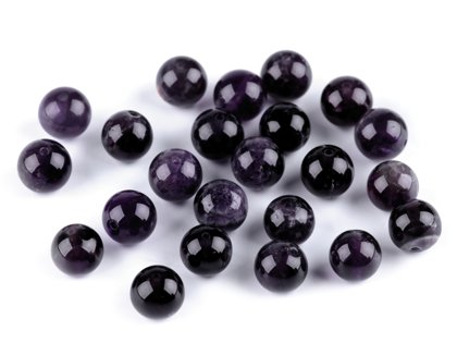 Pērlītes Amētists Mineral / Gemstone Beads Amethyst Ø8 mm