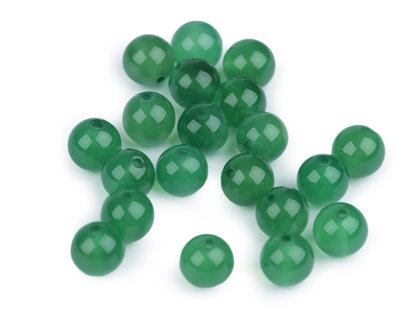 Pērlītes komplekts Mineral Beads Green Agate Ø8 mm