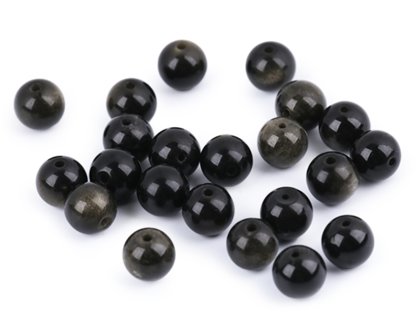 Pērlītes komplekts Mineral Beads Bracelet Golden Obsidian Ø8 mm