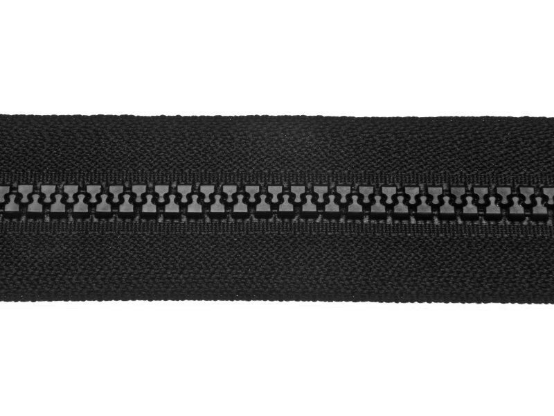 Poliestera rāvējslēdzējs #5 75 cm melna 100 gab.