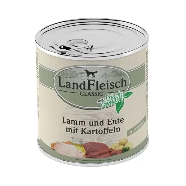 Canned Landfleisch for dogs with lamb + duck + potatoes 400 g