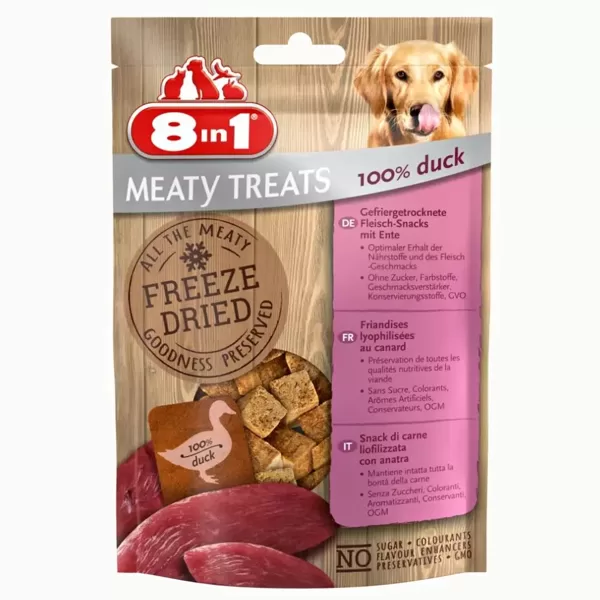 8in1 kārums suņiem Meaty Treats ar 100% pīles krūtiņu 50 g