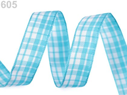 Dekoratīva rūtaina lenta 15mm - 25m
