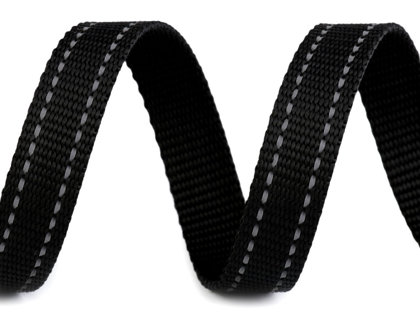 Lenta ar atstarojošiem diegiem Webbing width 20 mm with Reflective Thread