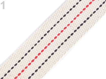 Kokvilnas lenta abpusēja 38 mm