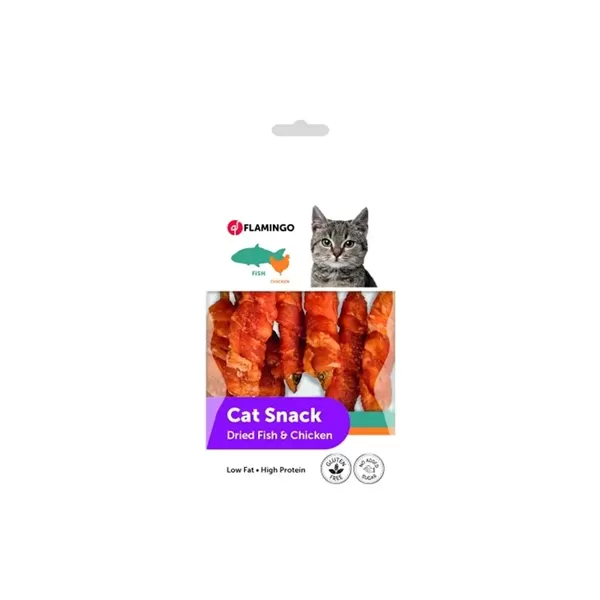 Flamingo kārumi kaķiem Dried Fish with Chicken 50 g 560604