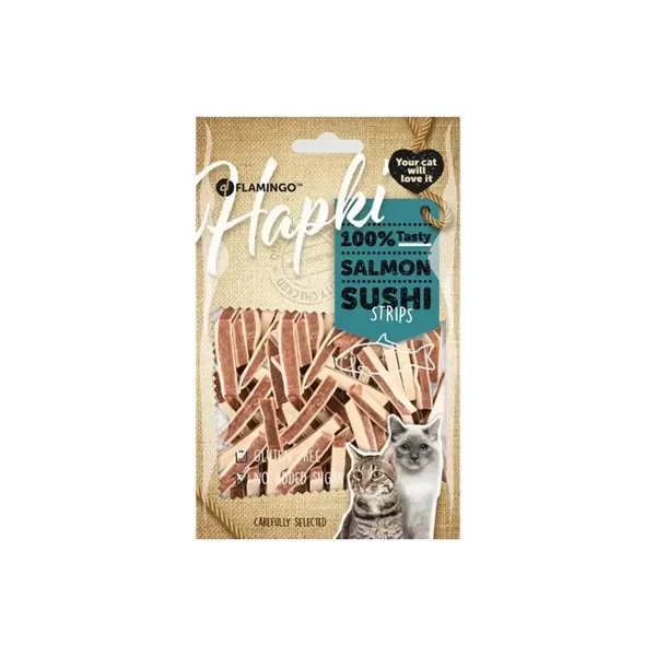 Flamingo kārumi kaķiem Hapki Salmon Sushi Strips 85 g 561004