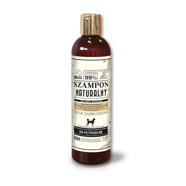 Certech šampūns suņiem dziļai attīrīšanai ar žeņšeņu/kumelītēm Natural Super Beno 300 ml