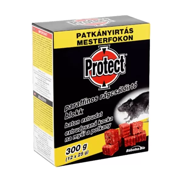 PROTECT žurku un peļu inde vaska blociņi 300 g (12x25 g)