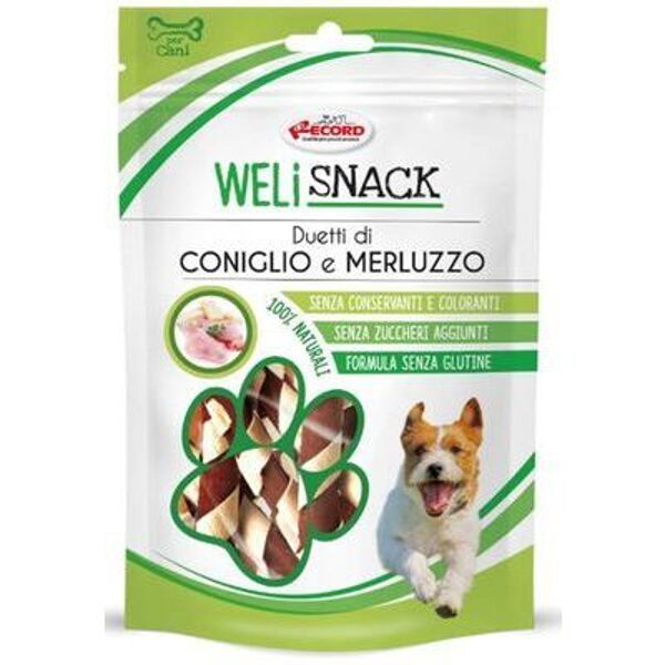 WELISNACK nūjas ar trūsi un mencu 75g kārumi suņiem