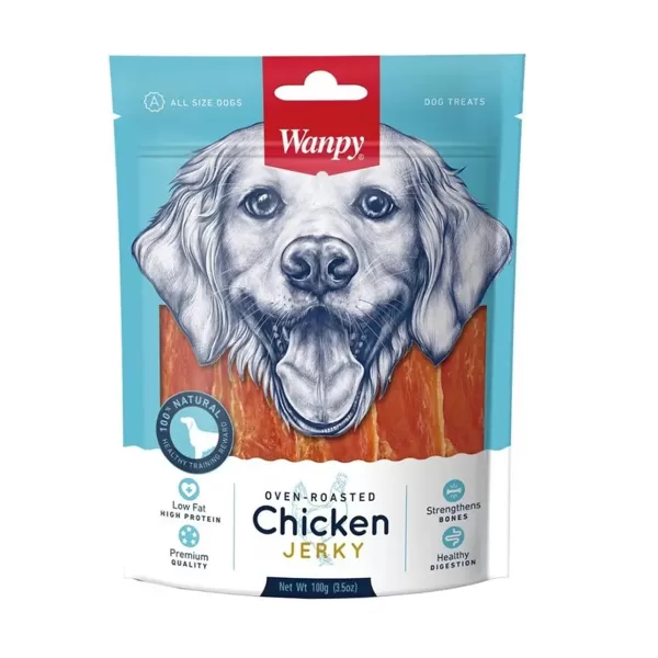 Wanpy Dogs CHICKEN JERKY 100 g kārumi suņiem