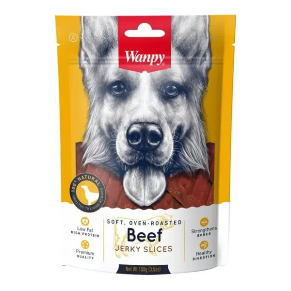 Wanpy Dogs BEEF JERKY SLICES 100 g suņu kārumi