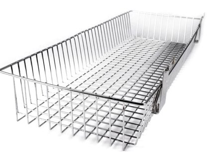 Metāla plaukti veikalam / iepirkšanās grozi Grid Wall / Slat Wall Hanging Wire Basket