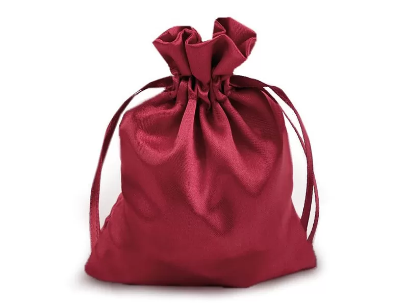 Auduma maisiņš 9x11 cm sarkans /uz vietas/