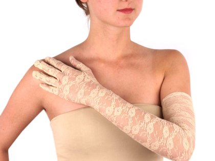 Long Formal Lace Gloves