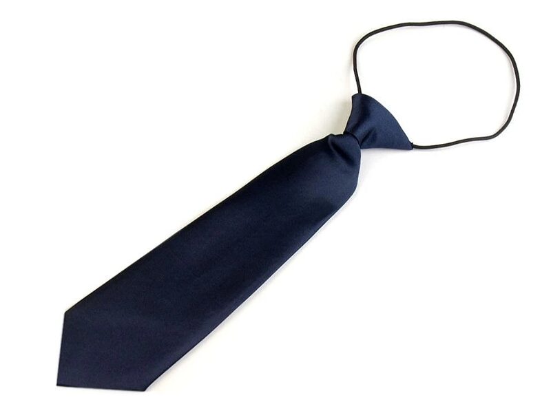 Bērnu zila kaklasaite 7x27cm (uz vietas)