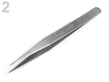Metāla pincete Metal Tweezers length 12.5cm (uz vietas)