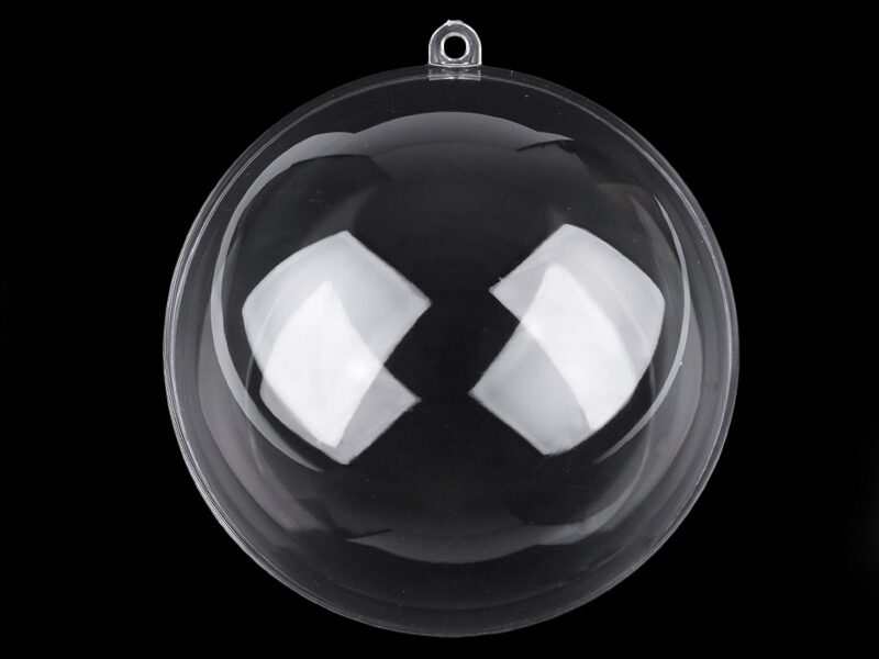 Clear Acrylic Fillable Ball Ornament Ø10cm set