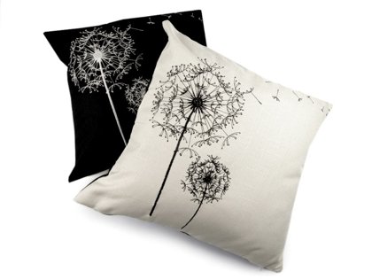 Spilvendrāna / dekoratīvs pārvalks PIENENES 43 x 43 cm komplekts