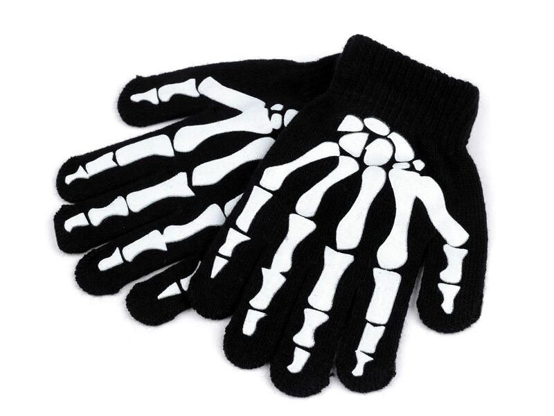 Children's Knitted Gloves that glow in the dark