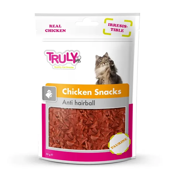 Truly Cats Chicken Snacks "Anti-Hairball" 50 g kārumi kaķiem