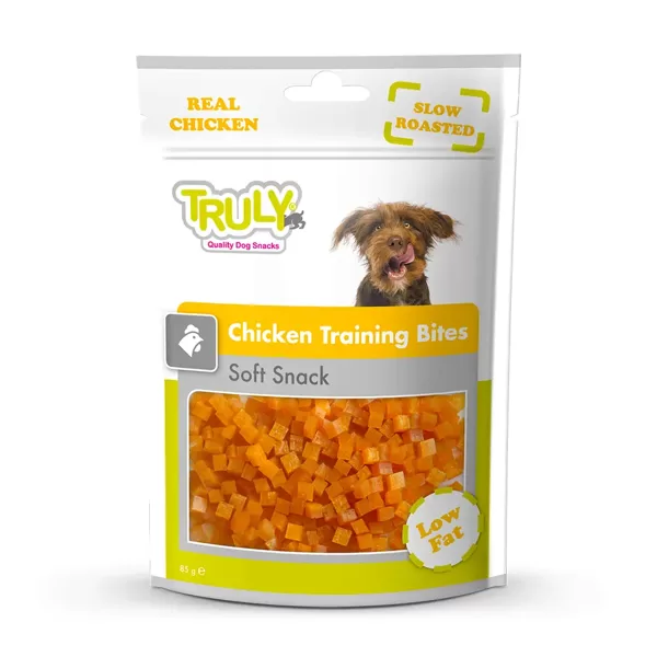 Truly Dogs Chicken Training bites soft snack 85 g kārumi suņiem