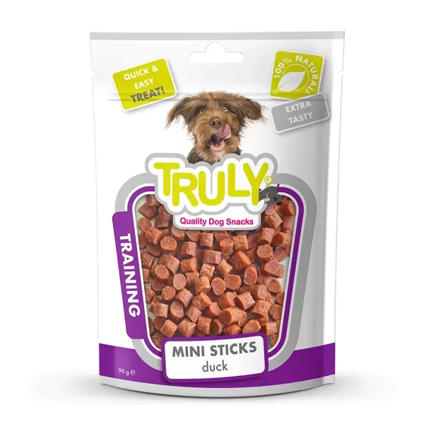 Truly Dogs Mini Sticks Duck 90 g kārums suņiem (uz vietas)