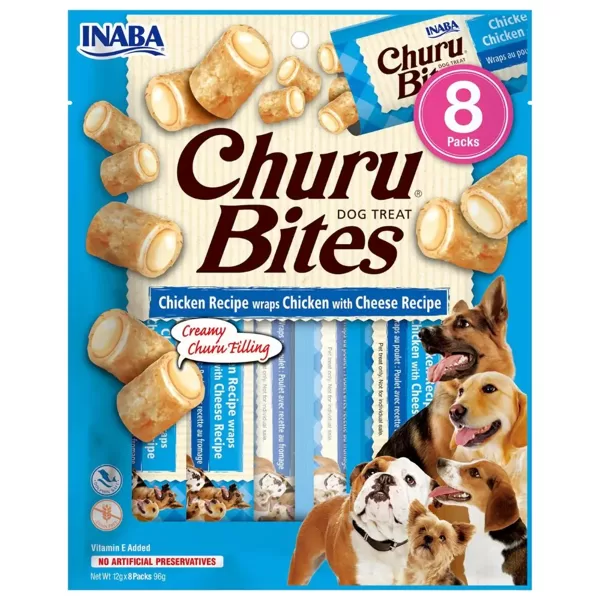 Churu Bites suņiem vistas rullīši ar sieru 12gX8