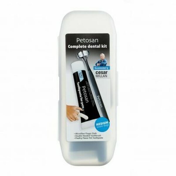Petosan Complete Dental Kit M zobu tīrīšanas komplekts suņiem 7-15 kg