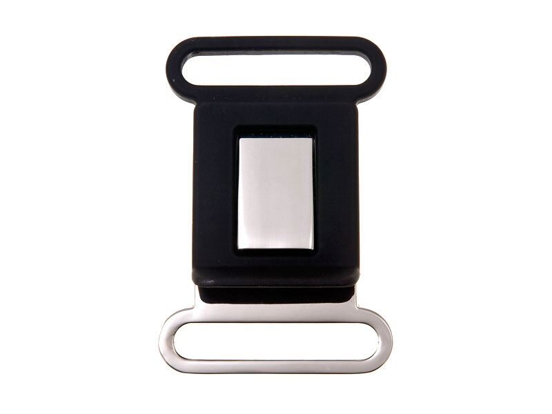 Metāla sprādze 40 mm matt black + satin komplekts