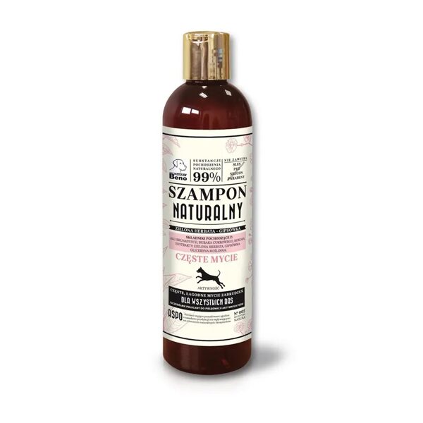 Certech šampūns suņiem biežai mazgāšanai ar zaļo tēju/ģipseni Natural Super Beno 300 ml