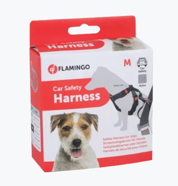 a/m Drošības krūšu siksna suņiem neilona “DUMA” M melna 40-60cm x 25mm 1032110