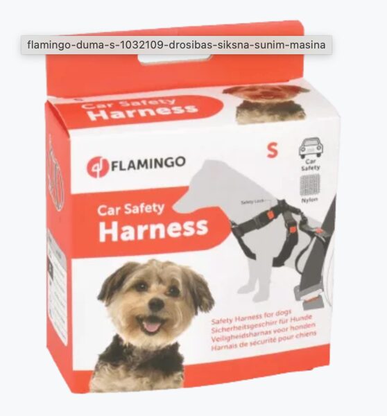 a/m Drošības krūšu siksna suņiem neilona “DUMA” S melna 35-50cm x 25mm 1032109