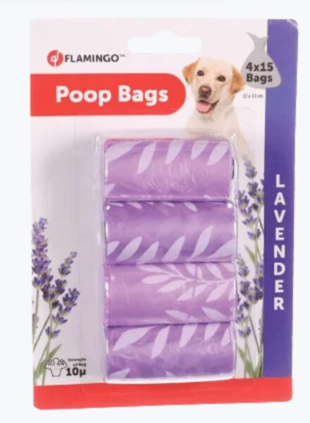 Ekskrementu savākšanas maisiņi “LAVENDER” ar lavandas aromātu N4x15 517555
