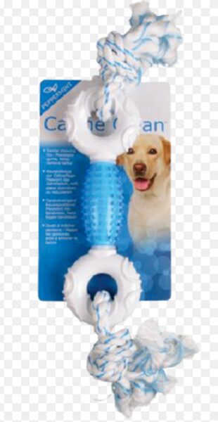 Rotaļlieta suņiem DT denta toy nylon dumbell with TPR and rope 516793