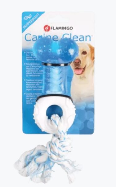 Rotaļlieta suņiem DT denta toy TPR bone with rope 156794