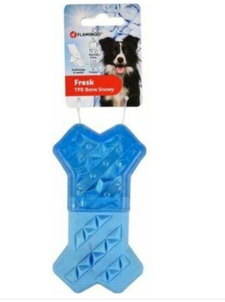 Rotaļlieta suņiem DT TPR Fresk snowy bone blue 13.3 cm 520575
