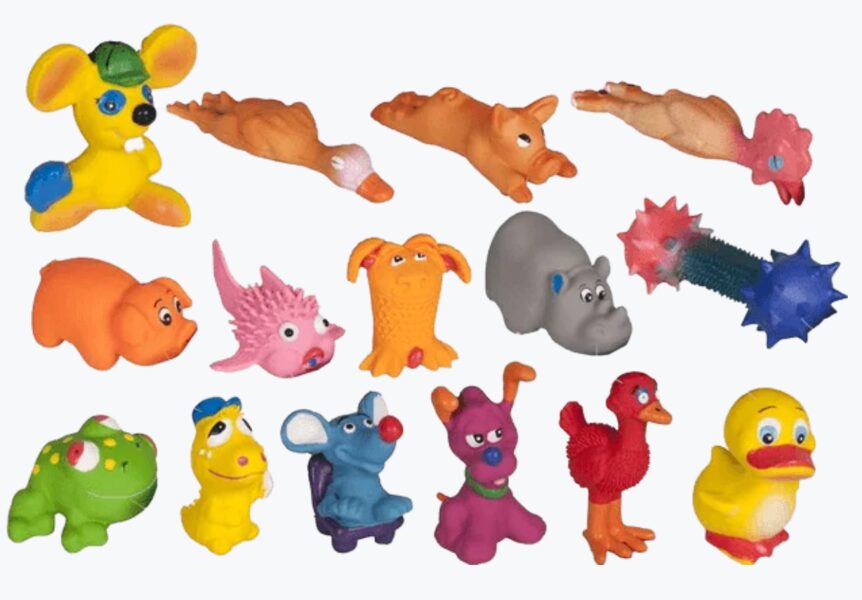 FLMG rotaļlieta suņiem lateksa pīkstulis iep. 60 gb (7 cm) asorti 501965