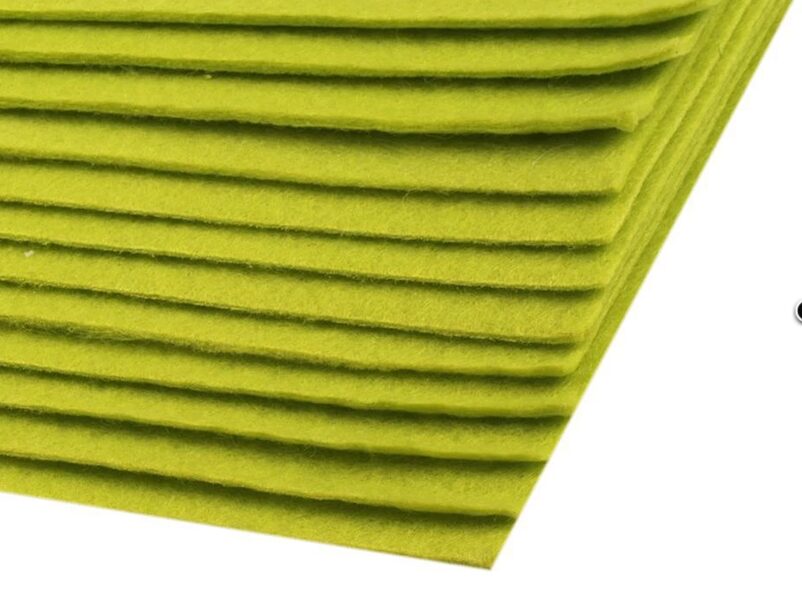 Filcis 20x30cm komplekts zaļš ābols