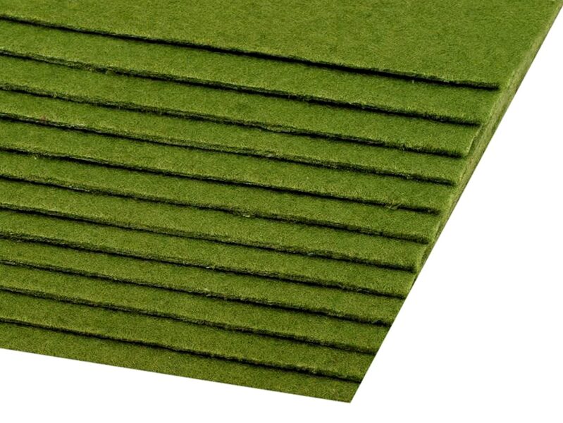 Filcis 20x30cm komplekts zaļā olīve