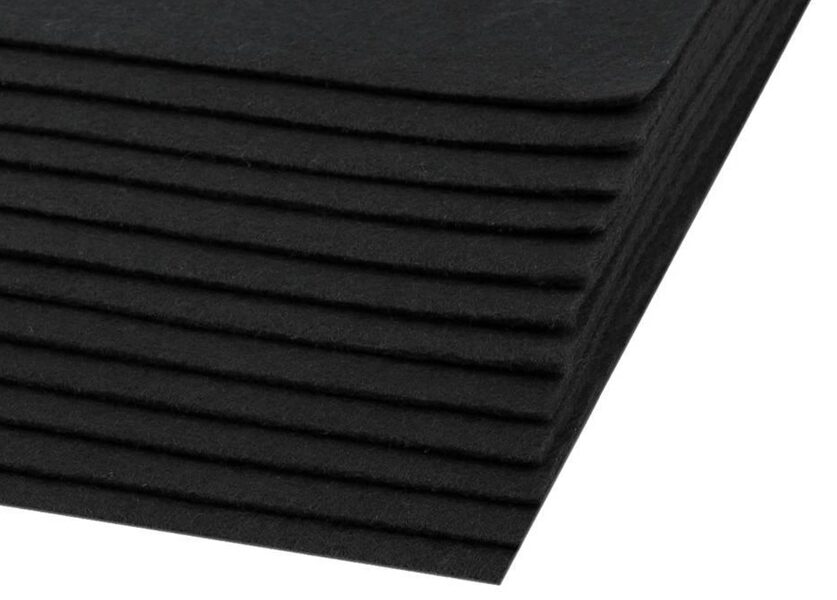 Filcis 20x30cm komplekts melns