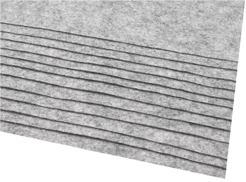 Filcis 20x30cm komplekts gaiši pelēks